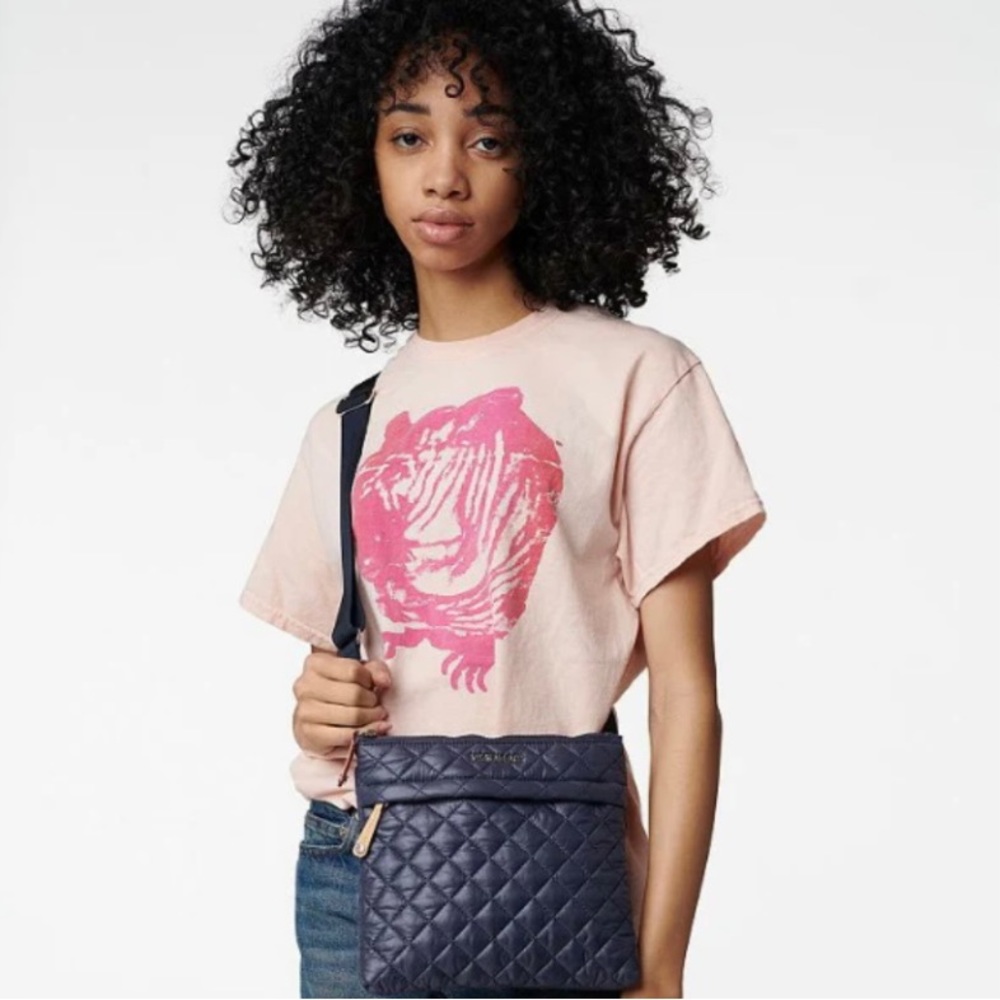 MZ Wallace NWOT Flat Crossbody Bag Dawn Rec